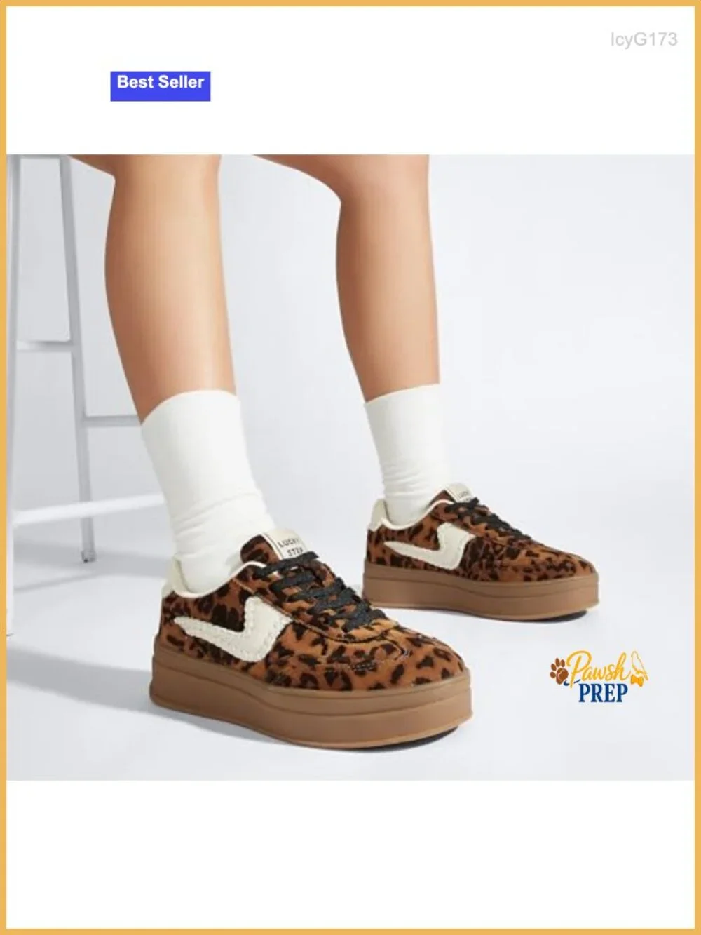 Platform Fashion Sneakers Thick Sole Suede Genuine Leather Classic Gum Sole Low